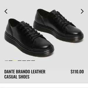【Dr.Martens】DANTE BRANDO LEATHER CASUAL SHOES/Black DANTE BLACK BRANDO LEATHER CASUAL SHOES – Posers Hollywood